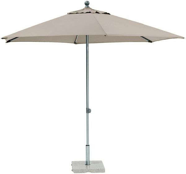 Kettler 'EASY PUSH' Schirm, Aluminium, silber / taupe, Ø 300 cm