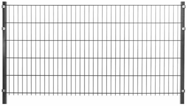 Einstab Zaun 2000x1250mm anthrazit New-System Zaunfeld Gartenzaun Garten Zaun