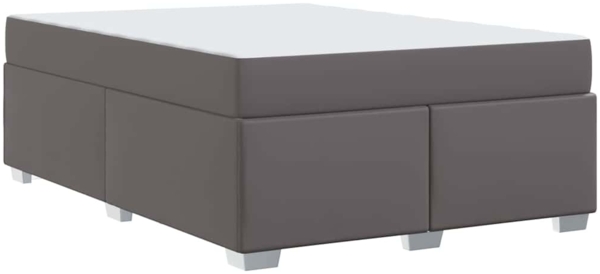 vidaXL Bettrahmen mit Matratze Grau 140 x 200 cm Stoff 3399240 Bild 7