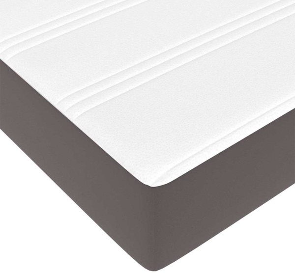 vidaXL Bettrahmen mit Matratze Grau 140 x 200 cm Stoff 3399240 Bild 9