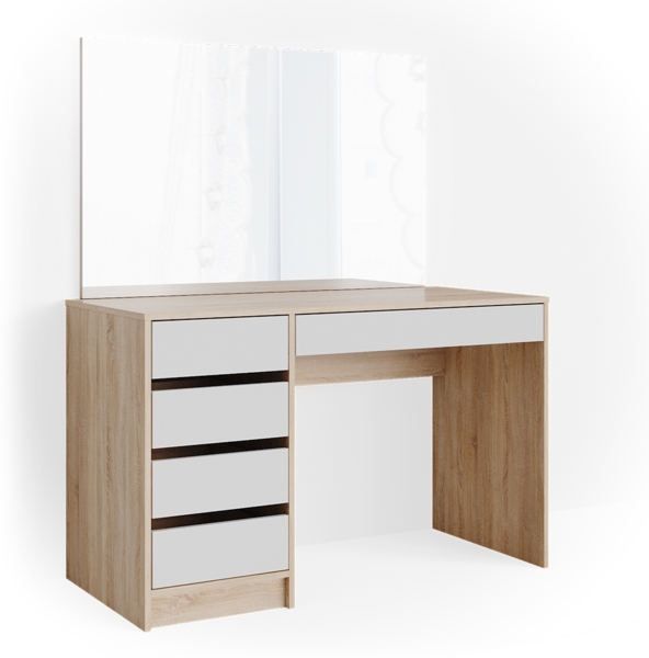 Schminktisch Sherry Weiß/Sonoma 120 cm Vicco