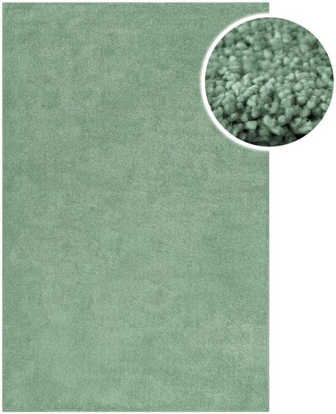 OTTO home Teppich Lisbea, rechteckig, Höhe: 17 mm, moderner dichter weicher Kurzflorteppich, Wohnzimmer, Schlafzimmer