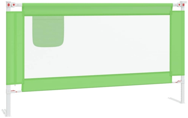 Kleinkind-Bettschutzgitter Grün 150x25 cm Stoff