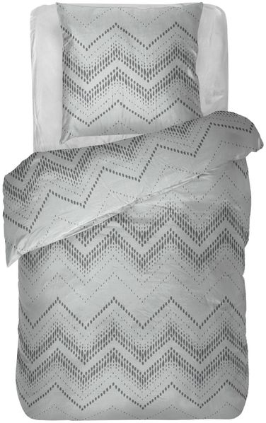 Bettwäsche Renforce 80x80cm / 135x200cm Karo Grau