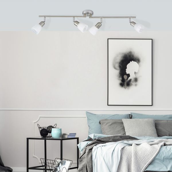 Brilliant Leuchten No. 55331-77 Spotrohr Sofia E14 IP20 4-flammig eisen chrom weiß