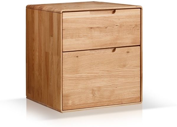 Moebel-Eins Nachttisch, ANDINO Nachtkommode II, Material Massivholz, Wildeiche geölt
