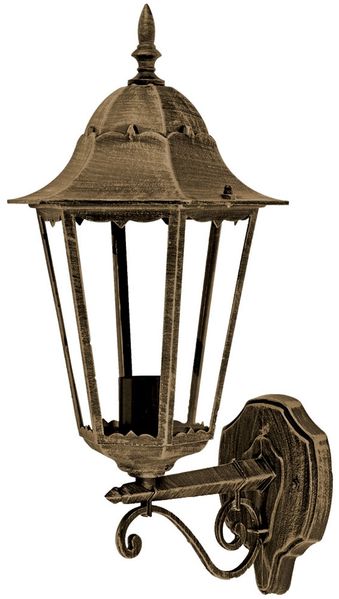 Wandleuchte, Alu Druckguss bronze, H 51 cm