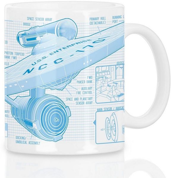 style3 Tasse, 1-tlg, Keramik, NCC-1701 Kaffeebecher Tasse star trek trekkie enterprise raumschiff Bild 2