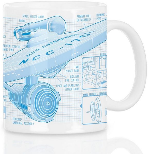 style3 Tasse, 1-tlg, Keramik, NCC-1701 Kaffeebecher Tasse star trek trekkie enterprise raumschiff