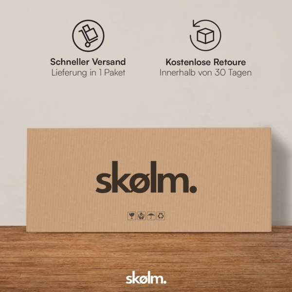 skølm 'Atriona' Metallkommode 3x2, weiß, mit 3 Fächern, 113x80x38 cm Bild 8