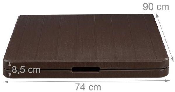 Relaxdays Klappbarer Gartentisch Holzoptik Bild 6