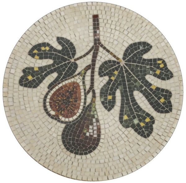 Chic Antique Teller Mediterranes Mosaik Tablett Steingut Chartres