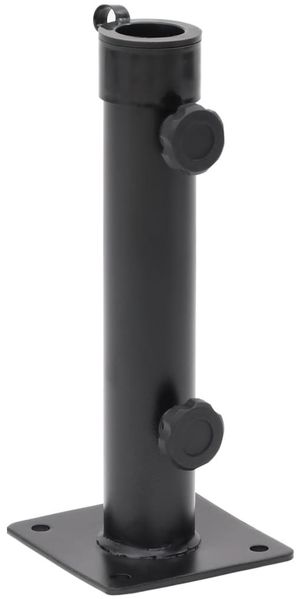 vidaXL Sonnenschirmständer für Ø38/48 mm Mast Mattschwarz Stahl 4003373