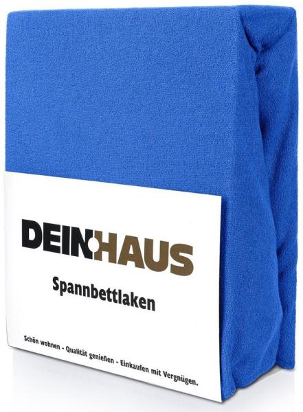 DH DEIN. HAUS Spannbettlaken Frottee Bettlaken mit Gummizug aus natürlicher Baumwolle, Gummizug: mit Gummizug, Baumwolle, atmugsaktiv, hautfreundlich, pflegeleichter Stoff