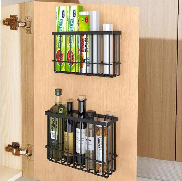 TUWENA Küchenorganizer-Set 2 Stk Küchenschranktür-Aufbewahrungsbox,Wandmontierte Aufbewahrungsbox