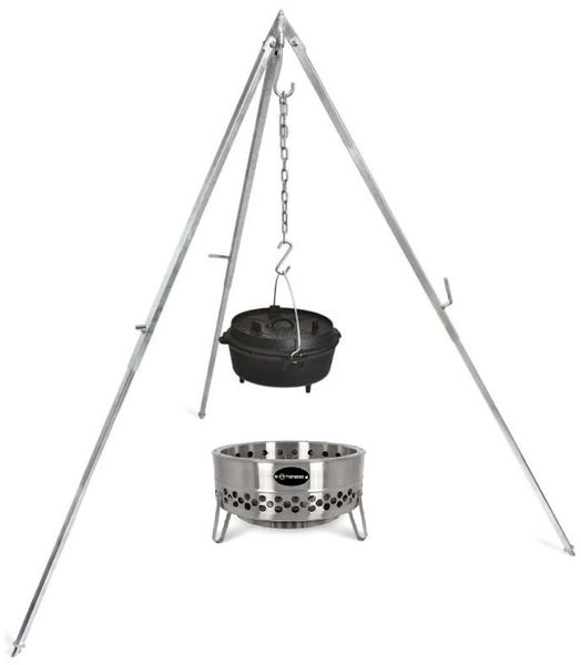 Petromax Feuerschale Tyropit Set inkl. Dreibein, Rost & Feuertopf ft9