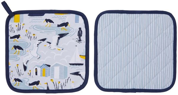 Ulster Weavers Topflappen Seashore, (Set, 1-tlg, 1-teilig), 1x Topflappen hitzebeständig wattiert Pfannen Untersetzer ca. 21x21cm