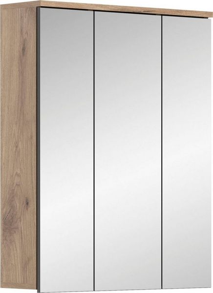 INOSIGN Badezimmerspiegelschrank Riga, Breite 60cm, 3 Spiegeltüren, 9 Fächer, 6 Einlegeböden Badmöbel, Badschrank, Schrank, Wandschrank, Bad, Badezimmer