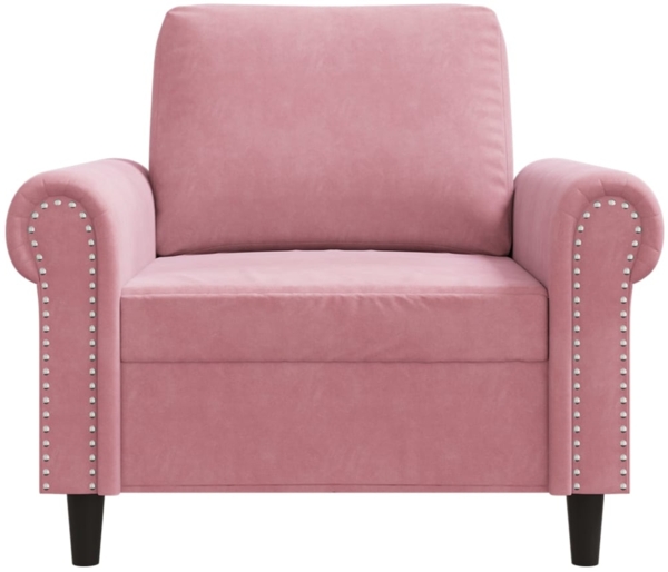 vidaXL Sessel Rosa 60 cm Samt 359512 Bild 3