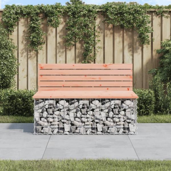 vidaXL Gartenbank aus Gabionen 103x70x65 cm Massivholz Douglasie 834375