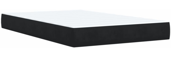 vidaXL Boxspringbett mit Matratze Schwarz 120x200 cm Samt 3288596 Bild 7