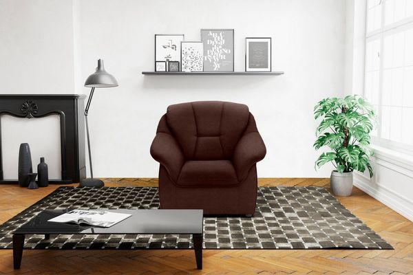 DOMO collection Sessel Faenza für kleine Räume, zeitlos und elegant, kompakte Maße