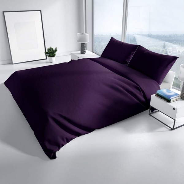 Leonado Vicenti Bettwäsche Baumwolle 135x200, 155x200, 155x220, 200x200, 200x220 oder 240x220, Renforcé, 2 teilig, Einfarbig mit Reißverschluss Bild 3