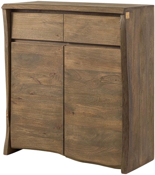 Highboard Mango 100x48x111 braun geölt / sandgestrahlt PURE MANGO #101
