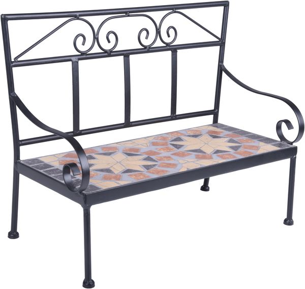 Blumenbank SARAH - Keramik Schwarz 30x19x39,5cm | Pflanzenständer Pflanzenregal Blumenregal