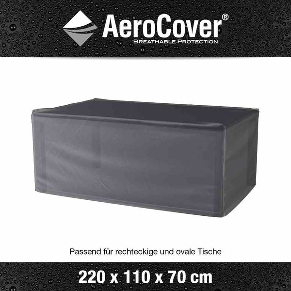 Gartenmöbel-Schutzhülle >AeroCover< in anthrazit - 220x70x110 (BxHxT) Bild 2
