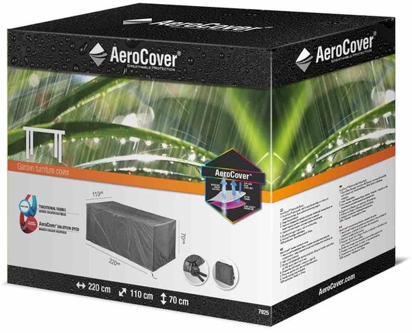 Gartenmöbel-Schutzhülle >AeroCover< in anthrazit - 220x70x110 (BxHxT)