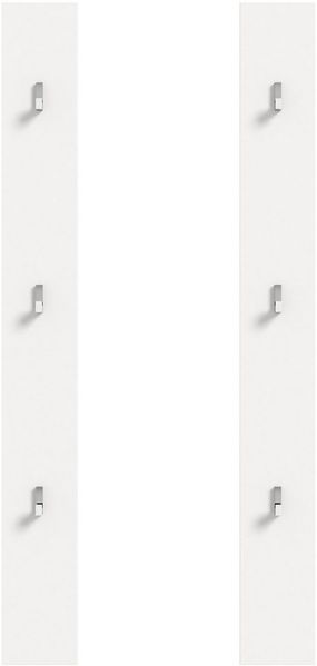Home affaire Garderobenpaneel Trondheim Paneel 2er Set, Höhe 115 cm, 6 Haken,Garderobe, Flur, Diele