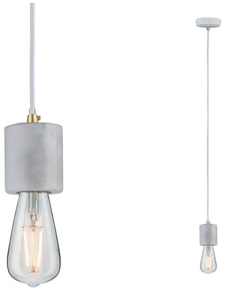 Paulmann 79750 Pendelleuchte Neordic Nordin E27 max. 1x60W Weiß/Marmor