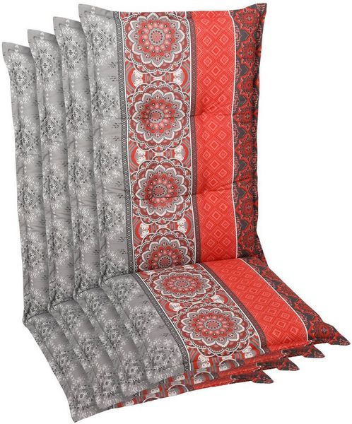 GO-DE Hochlehnerauflage, (Spar-Set, 4 St), Maße ca.: 50 cm x 120 cm x 7 cm