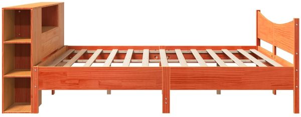 vidaXL Massivholzbett ohne Matratze Wachsbraun 180x200 Kiefernholz 3323292 Bild 7