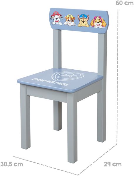 roba Kindersitzgruppe 'Paw Patrol' - 1x Kinderstuhl & 1x Kindertisch - MDF lackiert - Balu / Grau Bild 5