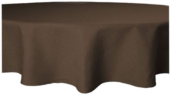 Haus und Deko Tischdecke Tischdecke rund 140 cm Ø beschichtet Leinenoptik wasserabweisend (1-tlg)