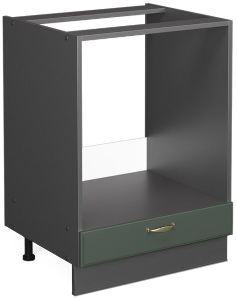 Herdumbauschrank Fame-Line Grün-Gold Landhaus 60 cm ohne Arbeitsplatte Vicco