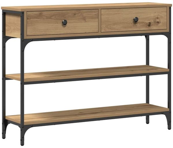 Konsolentisch, Beistelltisch, Konsole Artisan-Eiche 72,5 x 25 x 75 cm Holzwerkstoff
