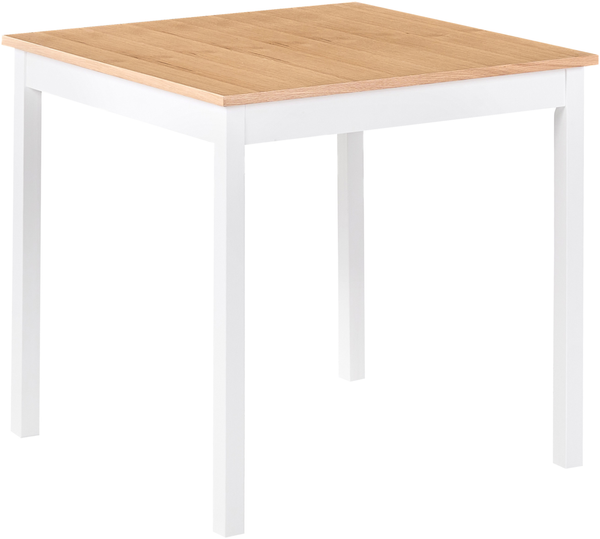 Esstisch Holz hellbraun / weiß 80x60 cm BATTERSBY