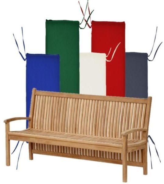 Bankauflage 150x50 cm für Gartenbank Pescara - grün Bild 3