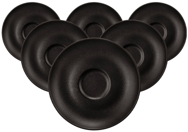 Seltmann Weiden Liberty Velvet Black Espressountertasse ø 11,9 cm 6er Set