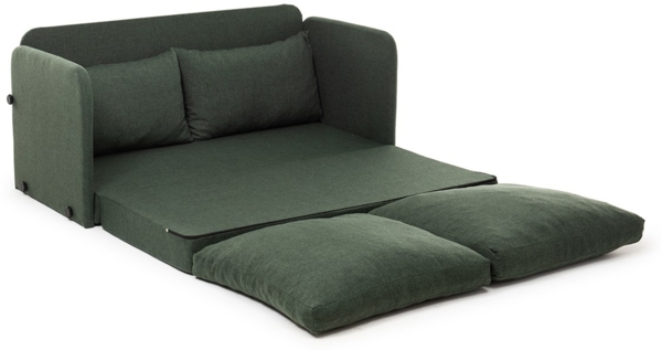 2-Sitzer-Schlafsofa, 'Saga', 66 x 70 x 148, Grün Bild 8