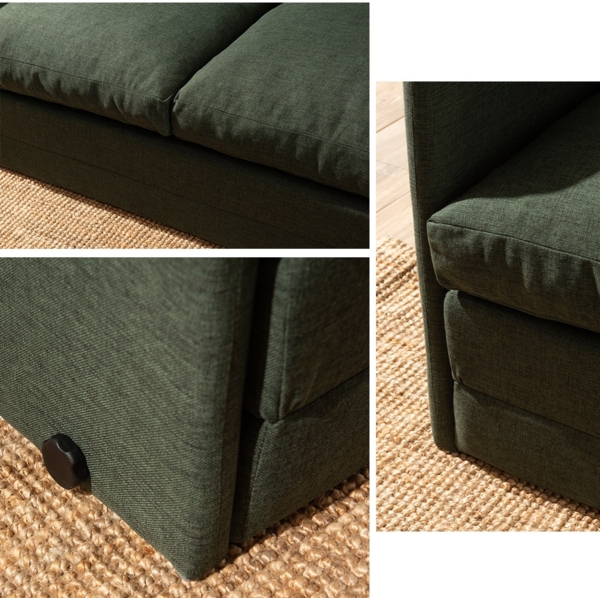 2-Sitzer-Schlafsofa, 'Saga', 66 x 70 x 148, Grün Bild 5