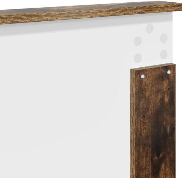 vidaXL Bettrahmen Geräucherte Eiche 120x190 cm Holzwerkstoff 3407899 Bild 10