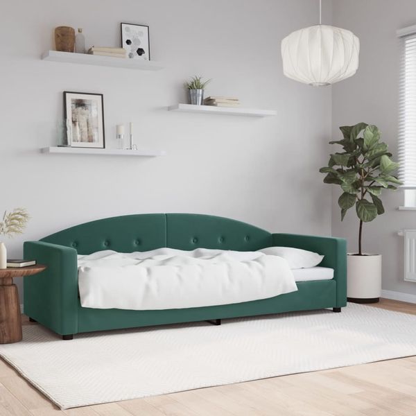 vidaXL Tagesbett Dunkelgrün 80x200 cm Samt 354131