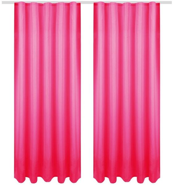 Bestlivings Gardine "Ellen" mit Universalband (2 St), Kräuselband, blickdicht, in moderner Satin-Optik, einfarbig, modern, waschbar bei 30°C