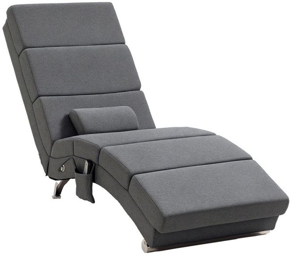 HOMCOM Massagesessel Relaxliege mit Massagefunktion elektrisch (Loungesessel, 1-St, Fernsehsessel), mit 5 Modi, Kissen, Dunkelgrau