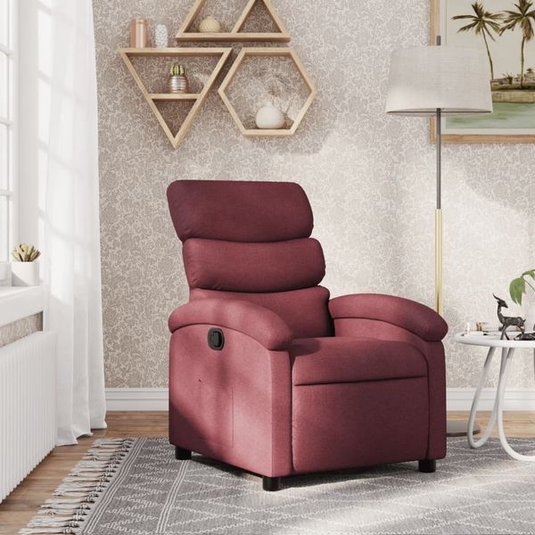 vidaXL Relaxsessel Weinrot Stoff 371692