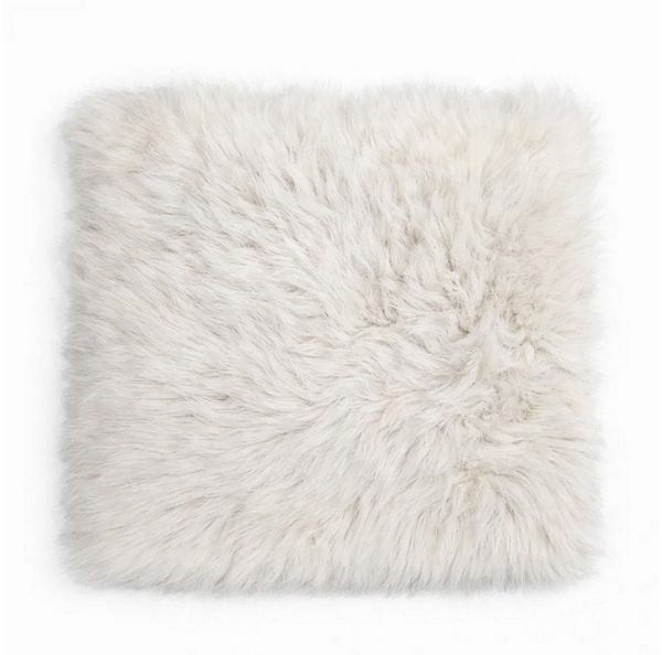 Provellus Sitzkissen Vegane Sitzauflage 40x40 cm Felloptik weich & waschbar